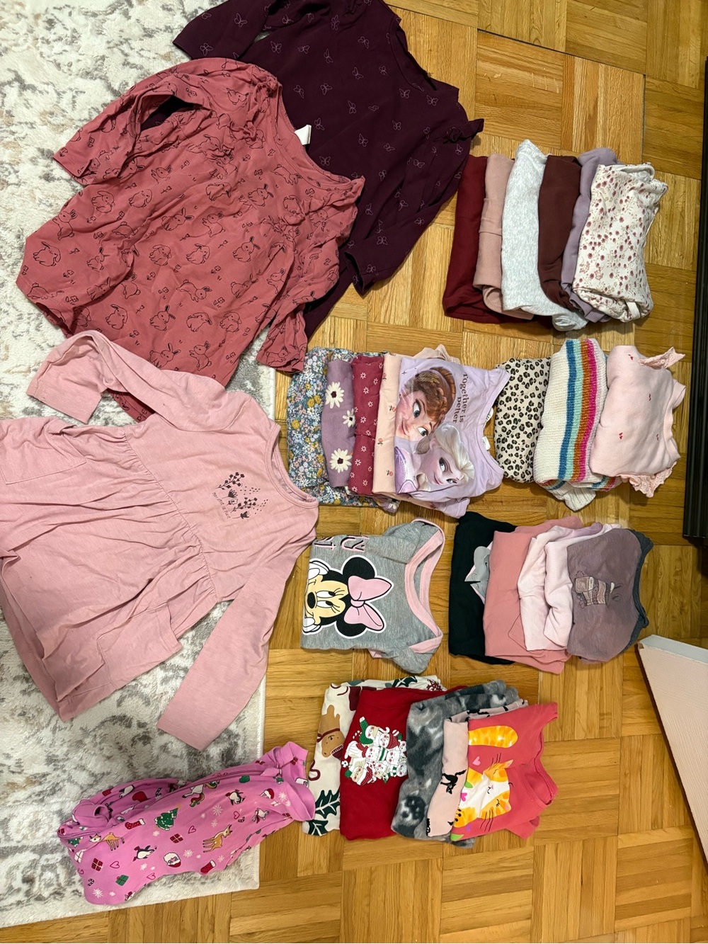 Bundles of 30x longsleeve 2 years floral H&M, Carters, Tag, Disney